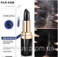 Фарба для зафарбовування сивини у формі помади Fair King Black 3,5 р. Чорна