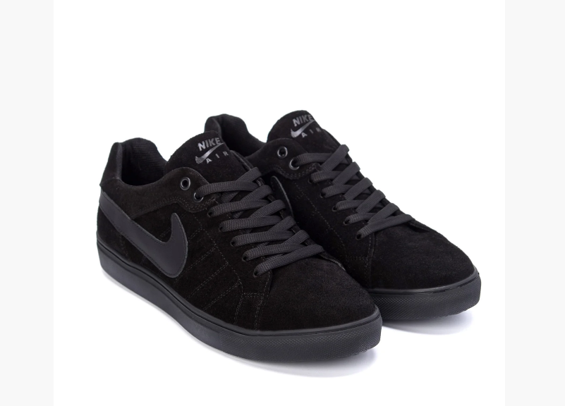 Чоловічі замшеві кросівки Nike black чорні