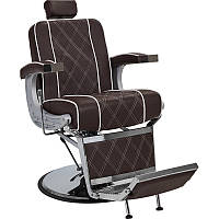 Кресло Barber Парикмахерское большое мужское кресло с рычагом управления Valencia Люкс Коричневый