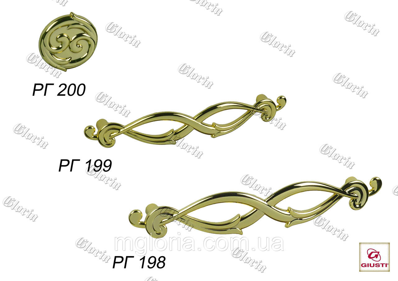 Ручки меблеві РГ-198, РГ-199, РГ-200