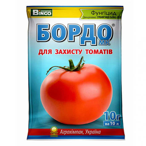 Фунгіцид Бордо МК для захисту томатів (2 сот.), 10г, Агрохімпак, фото 2