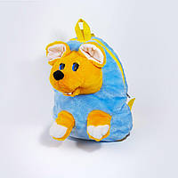 Рюкзак детский Zolushka Мышка 32см голубо-желтый (ZL2671)