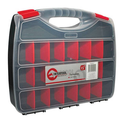 Органайзер пластиковий INTERTOOL BX-4003 19" 480*380*80 мм, фото 1