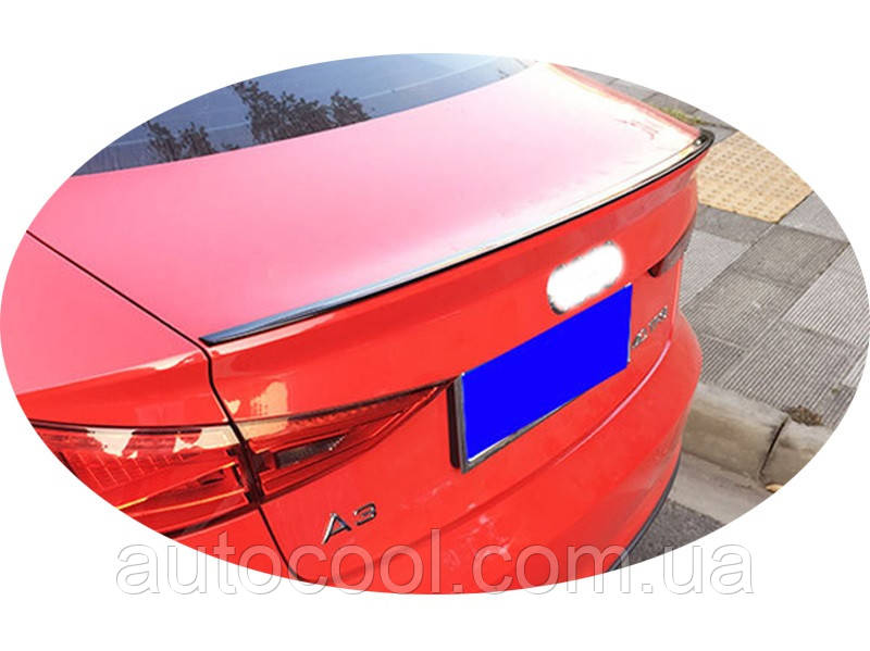 Спойлер багажника (сабля, лип спойлер) Audi A3 2013+ г.в.