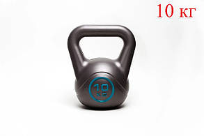 Гиря спортивна 10 кг для Crossfit (Кроссфіт), вінілова для дому WCG