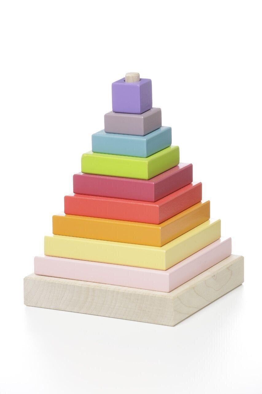 Деревянная игрушка Cubika Пирамидка LD-5 10 деталей (12329) - фото 1 - id-p1249910357