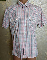 Чоловіча рубашка, стильна сорочка б/у. розмір М-L