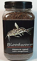 Мотиль сухий "Bloodworm" тм Буся — корм для акваріумних риб і креветок 600 мл/200г