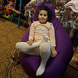 Крісло Мішок, безкаркасне крісло Груша ХХL 130*90 для дітей і дорослих.М'який пуф,крісло мішок тканина Оксфорд, фото 6