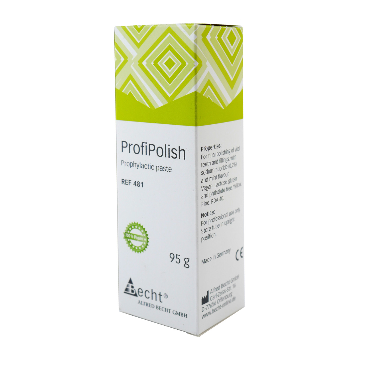 Profi Polish, туба 95 г, паста для полірування зубів, Becht