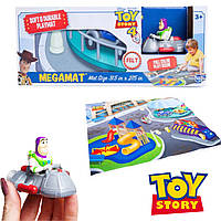 Игровой набор с ковриком и фигуркой Disney Pixar Toy Story 4, детский игровой набор История Игрушек с фигуркой