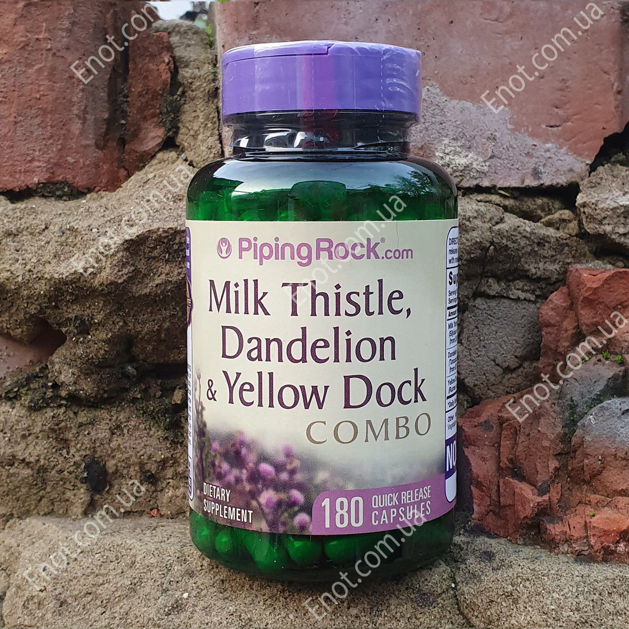 Piping Rock Milk Thistle, Dandelion & Yellow Dock Combo (Расторопша, Одуванчик и Желтый Док) 180 капсул - фото 3 - id-p1357510793