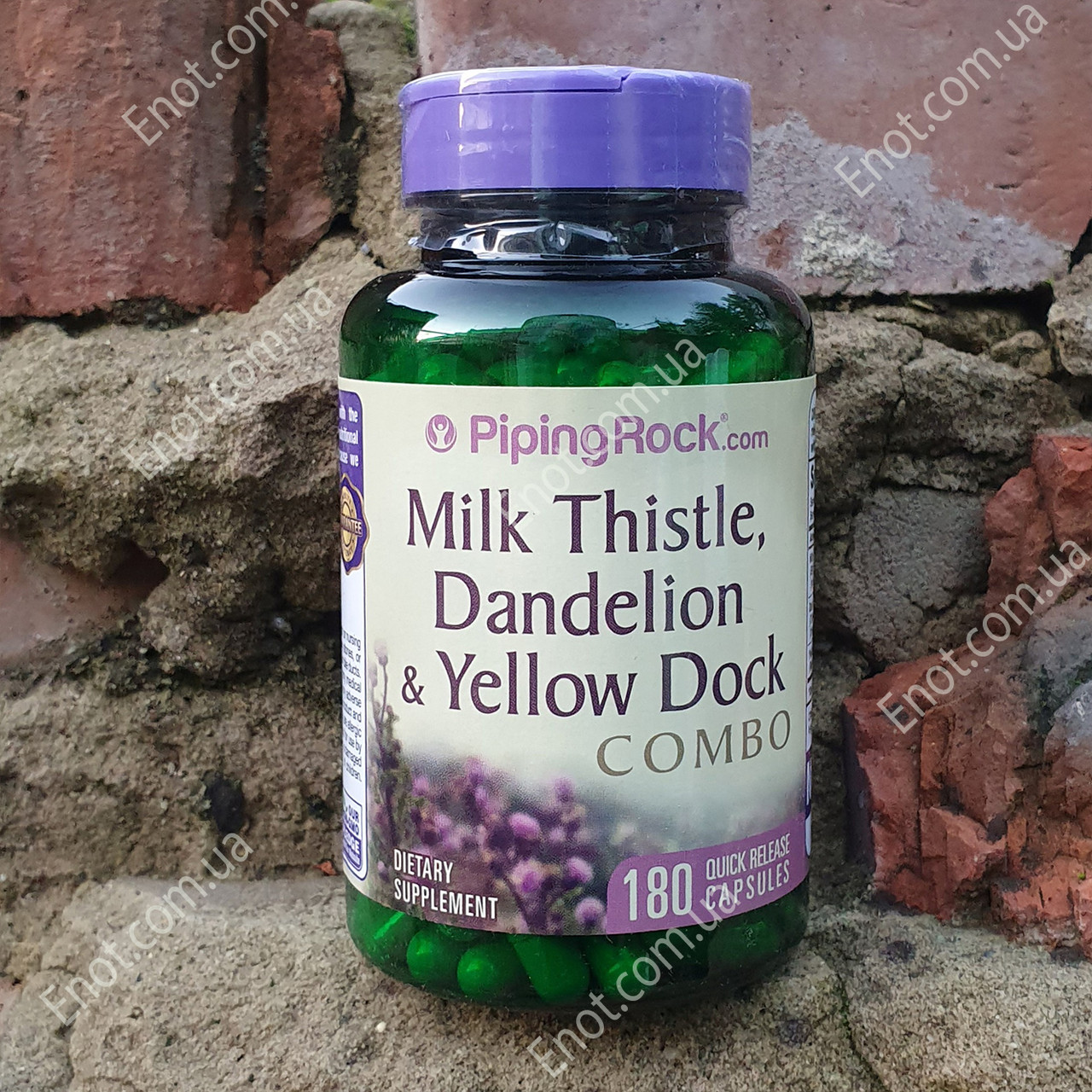 Piping Rock Milk Thistle, Dandelion & Yellow Dock Combo (Расторопша, Одуванчик и Желтый Док) 180 капсул - фото 1 - id-p1357510793