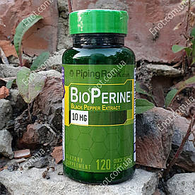 Piping Rock Bioperine Black pepper extract (Биоперин, Чорний перець) 10 мг 120 капсул