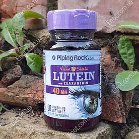 Вітаміни для очей Piping Rock with Lutein Zeaxanthin 40 мг (Лютеїн + Зеаксантин) 90 гелевих капсул