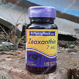 Вітаміни для очей Piping Rock Zeaxanthin 7 мг (Зеаксантин) 120 гелевих капсул