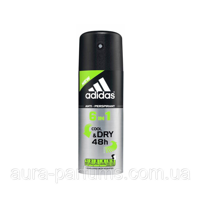 Adidas Anti-Perspirant Cool&Dry 6 in 1 48h Дезодорант-антиперспірант 150 ml.