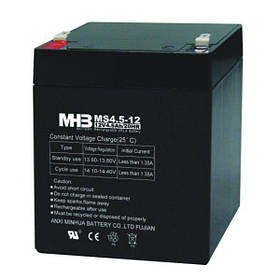MHB battery Акумулятор AGM 4,5 Ач 12В, не герметичний, модель MS4,5-12, MHB battery
