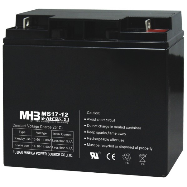 MHB battery Акумулятор AGM. 17 А·год 12 В, необслуговуваний герметизований, модель-MS17-12, MHB battery