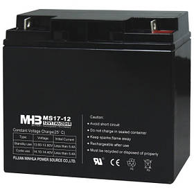 MHB battery Акумулятор AGM. 17Ач 12В, не герметизований, модель-MS17-12, MHB battery