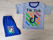 Дитячий літній костюм Tik Tok футболка і шорти для хлопчиків