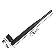 3шт WiFi антена 6dBi 2.4 GHz 5GHz Dual Band RP SMA Male 802.11 a/b/g/n/ac - для маршрутизаторів, модемів і т. п., фото 5
