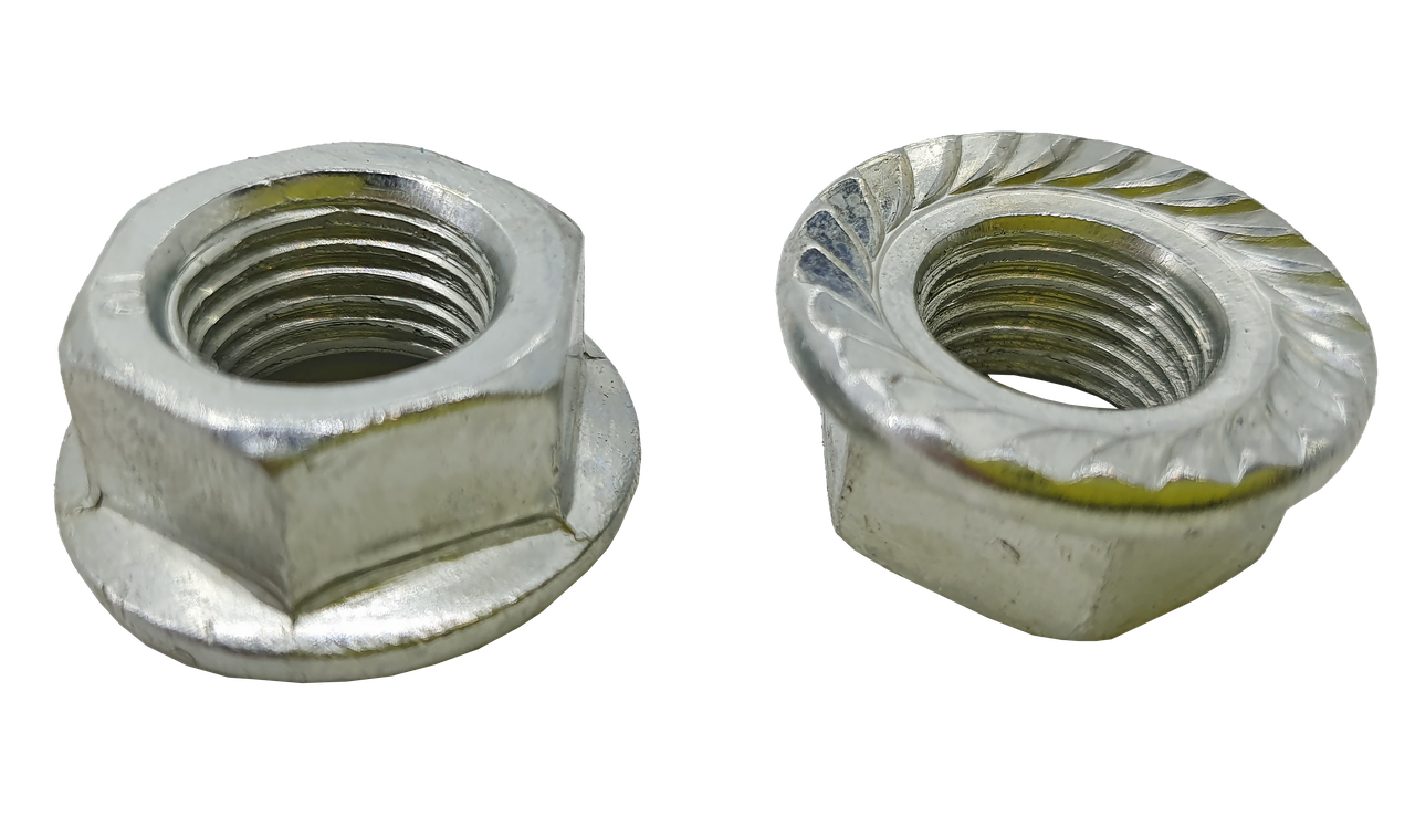 Гайка М 16 х 1,5 (з прес шайбою зубчаста) (ГОСТ Р 50592-93) (DIN 6923), фото 1