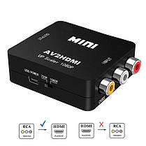 AV to HDMI конвертер відеосигналу + аудіо Full HD 1080P Felkin AV2HDMI, фото 2