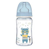 Canpol babies Пляшка антиколікова з широким отвором 240 мл PP Easystart Bonjour Paris синя