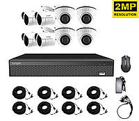 Система видеонаблюдения для дома на 8 камер Longse XVR2008D4M4P200 kit, 2 Мп, HD1080P