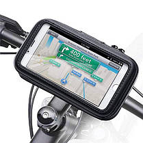 Універсальний тримач для телефону на велосипед або мотоцикл Leory у вигляді чохла, розмір XL, для діагоналі 6.3 ", фото 3