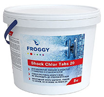 Таблетки шокового хлору Froggy Shock Chlor Tabs 20 (8 кг)
