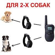 Електронашийник для собак з 2-ма нашийниками Petainer PET998DB-2, акумуляторні, для дресирування 2-х собак, фото 2