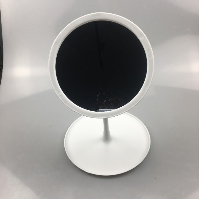 Дзеркало косметичне COB LED з сенсорною кнопкою, кругле на ніжці