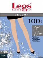 Велюрові матові колготки Legs Velour 100 Den