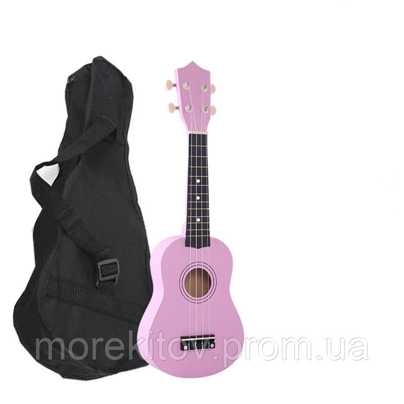 Укулеле рожеве + чохол + медіатор + струна (Гавайська гітара) HM100-GB (mrk6898)