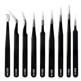 Радіотехнічні пінцети, скальпелі та щітки