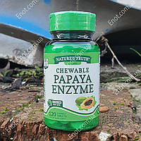 Фермент для травлення Nature's Truth Papaya Enzyme Ензим з Папайї 120 жувальних таблеток