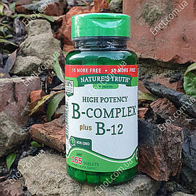 Вітамінний комплекс Nature's Truth B-Complex plus B-12 165 таблеток (В-комплекс з В-12)