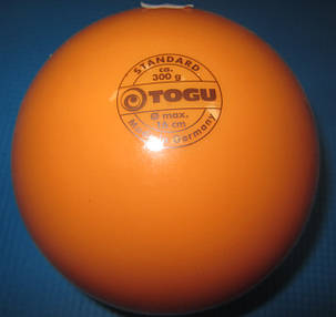 М'яч для художньої гімнастики d 16 см, вага 300 г T0GU Німеччина, фото 2