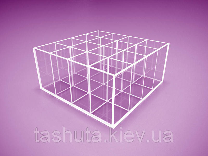 Квадратный контейнер на 16 ячеек 200х200мм Ташута  (35-13090)