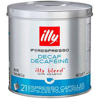 Кофе в капсулах iperEspresso ILLY DECAFF без кофеина ж/б 21 шт