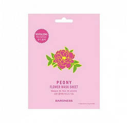 Тканинна маска Baroness Peony Flower Mask Sheet Revitalizing з екстрактом півонії відновлює 21 мл