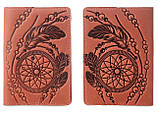 Ексклюзивна обкладинка для паспорта з вінтажній шкіри SHVIGEL 13792 Червона, Червоний, фото 4
