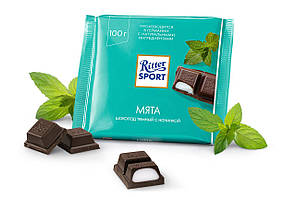 Чорний шоколад Ritter Sport М'ята 100 г