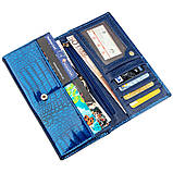 Жіночий лаковий гаманець ST Leather 18901 Синій, фото 4