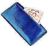 Жіночий лаковий гаманець ST Leather 18901 Синій, фото 6