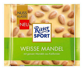 Білий шоколад Ritter Sport Цілісний Мигдаль 100 г