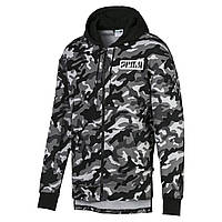 Оригинальная тёплая мужская олимпийка Puma Rebel Camo FZ Hoody FL, S