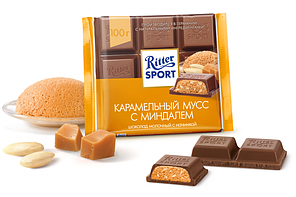 Молочний шоколад Ritter Sport Карамель Мус 100 г